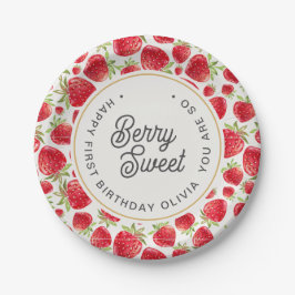Så Berry Sweet Strawberry Mönster Birthday