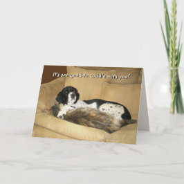 Så bra att klumpa ihop med dig helgkort