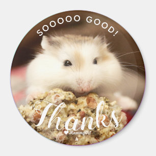 Så Bra Cute White Brown Robo Hamster Magnet