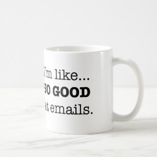 Så bra på e-post kaffemugg