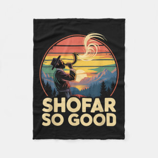 Så Bra Rolig Rosh Hashanah Judisk Högtid Sho Far Fleecefilt