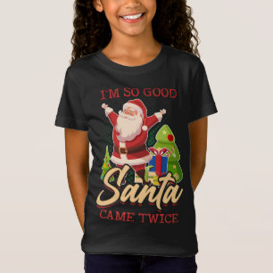 Så Bra Santa Came Twice God jul Chistmas S T Shirt