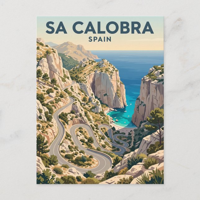 Sa Calobra Spanien Vykort (Framsida)