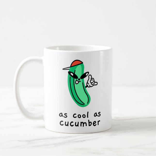 Så cool som en gurka – Klassisk mugg  (Vänster)