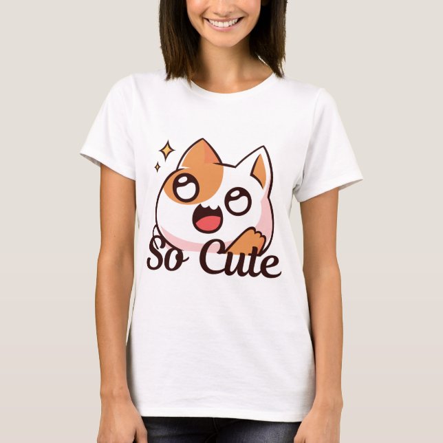 Så Cute Cat T-shirt (Framsida)