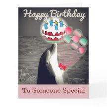 Så Cute Grattis på födelsedagen Dolphin Balloon Ar