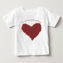 Så Cute Heart GoosebumMörk Red Textured Heart T Shirt