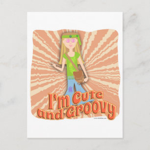 Så Cute och Groovy också Vykort