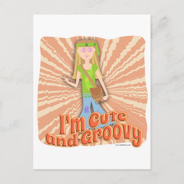 Så Cute och Groovy också Vykort (Framsida)