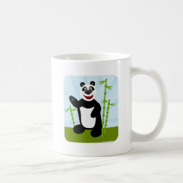 Så Cute Panda Pal Bamboo Tecknade figurer Kaffemugg