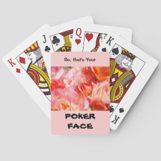 Så det är ditt POKERFACE spelkort Rosa Rosor