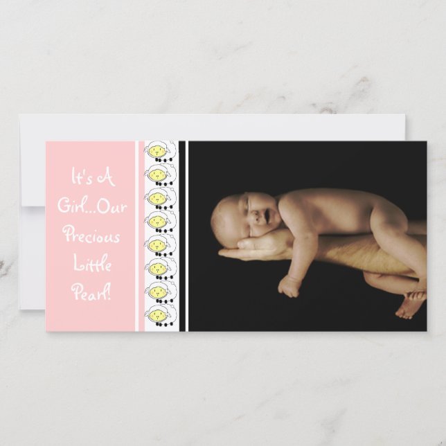Så det är en flicka.. Vår Pearl Meddelande (Framsida)