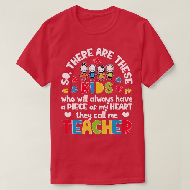 Så det finns de som kallar mig Lärare Autism Wom T Shirt (Design framsida)