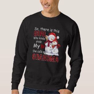 Så det finns en tjej som slår mitt hjärta lång ärmad tröja