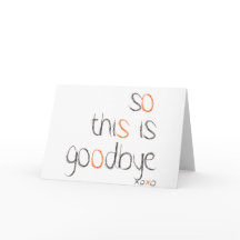 Så det här är Adjö