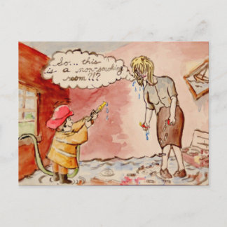 Så...Det här är ett rökfritt rum?!? Vykort