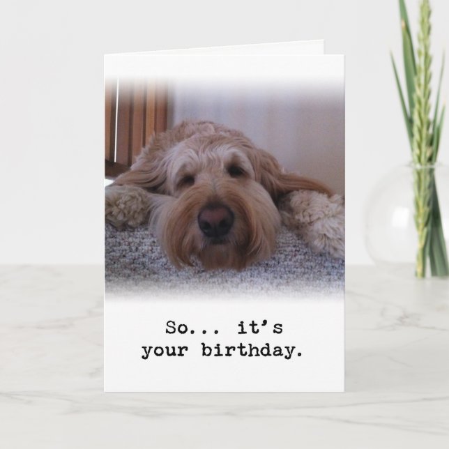 Så.. Din födelsedag Kort (Framsida)