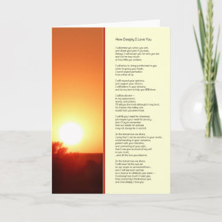 Så djupt jag Kärlek... Kort