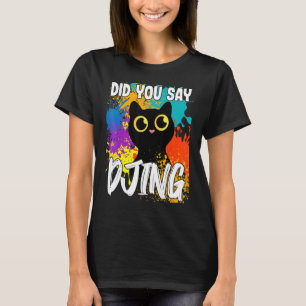 Sa Du DJing Svart Katt T Shirt