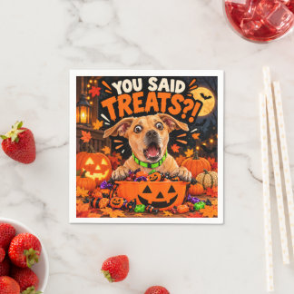 Sa Du Gottisar?! Rolig Halloween Hundfest Servett