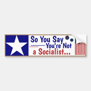 Så du säger att du inte är socialist.... bildekal