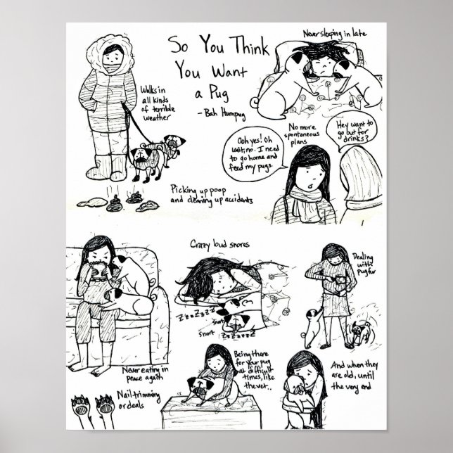 Så du Tänka att du vill ha en pug? Poster (Framsidan)