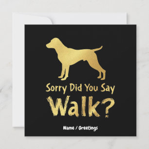 Sa du Walk Rolig hund Älskare T-Shirt? Inbjudningar