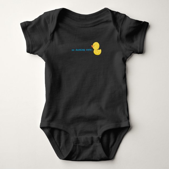 Så Ducking Cute Watercolor Rubber Anka T Shirt (Framsida)