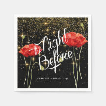 Så Elegant Glänsande Kvällen Före Servetter