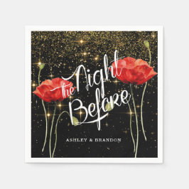 Så Elegant Glänsande Kvällen Före Servetter