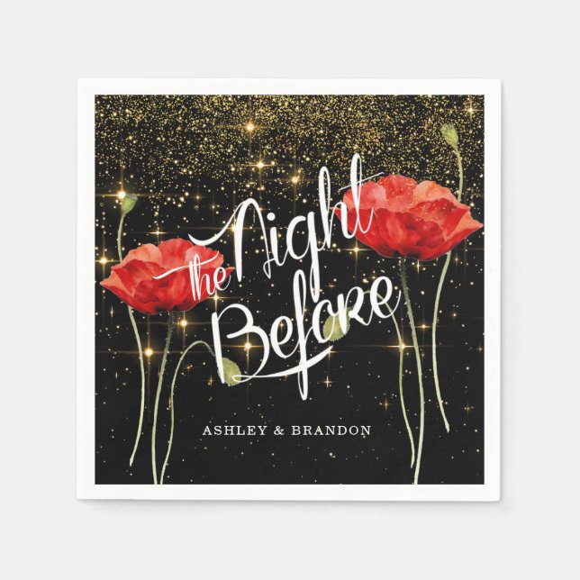 Så Elegant Glänsande Kvällen Före Servetter (Framsidan)