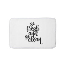 Så färskt och så rent badmat
