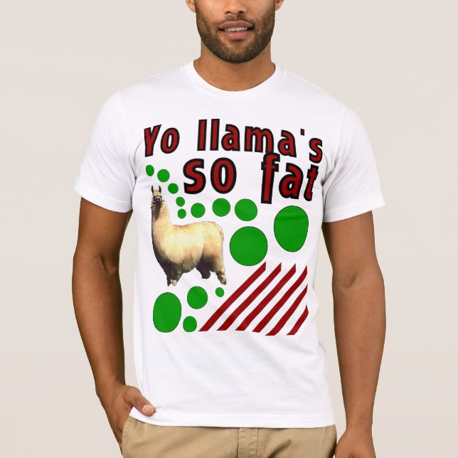 Så fet Yo llamas! T-shirt (Framsida)