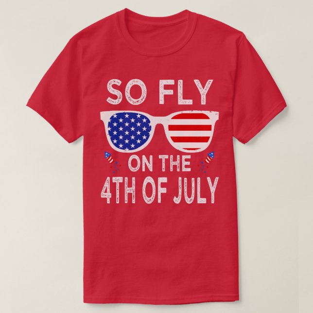 Så flyga den 4 juli (1) t shirt (Design framsida)