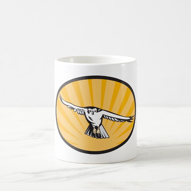 Så flygande falk Modig rovfågel Kaffemugg (Skapare uppladdad)