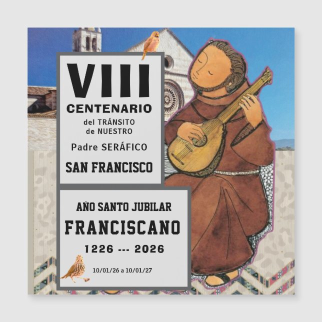Sa Francisco de Assisi Glansig Poster (Framsida)