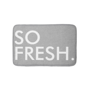 Så Fresh, roligt hipster humor citat: Badrumsmatta