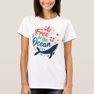 Så fritt som havet, vallivet i havet t shirt
