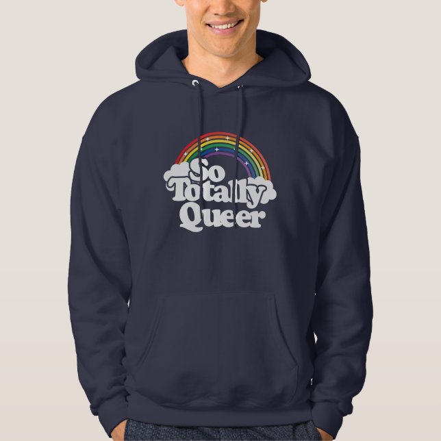 Så fullständig kö - Pridet Rainbow - LGBTQ Hoodie (Framsida)
