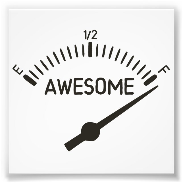 Så Fullt i Fantastisk-mätare Fototryck (Framsidan)