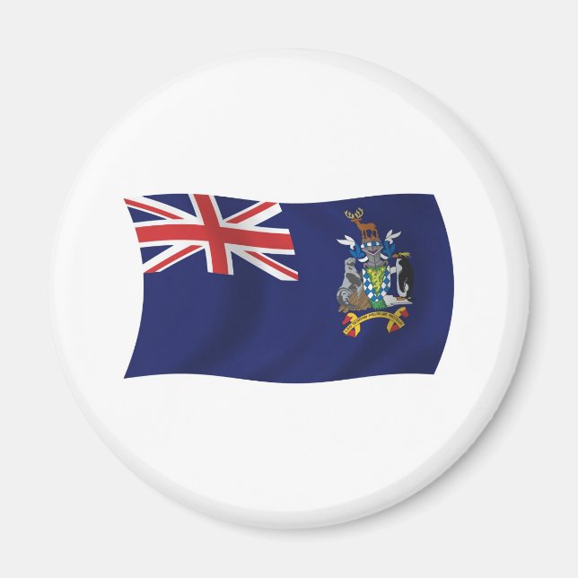 Så Georgia Och Smörgås Flagga Magnet (Framsidan)