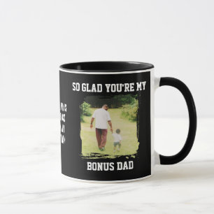 Så Glad Att Du Är Min Bonus Pappa Fars Dag Mugg