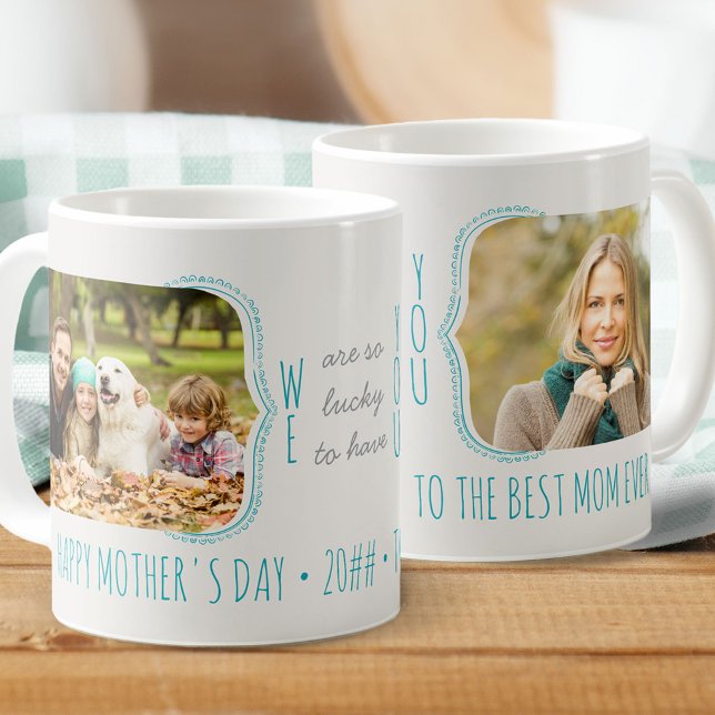 Så glad att du har 2 fotoredigerbara Tillfälle Kaffemugg (Skapare uppladdad)