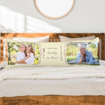 Så glad att du har klammerparentes 2-foto kroppskudde<br><div class="desc">Personligens fotokudde för någon speciell. Utformningen har klammerparenteser mot ram i fotot (som definierar vem som är WE och vem som är DU). Texten är skriven i avslappnaden handstil och typsnitt för smalan och lyder: Vi har så tur att ha dig. Fotomallen är inställd för att du ska kunna lägga...</div>