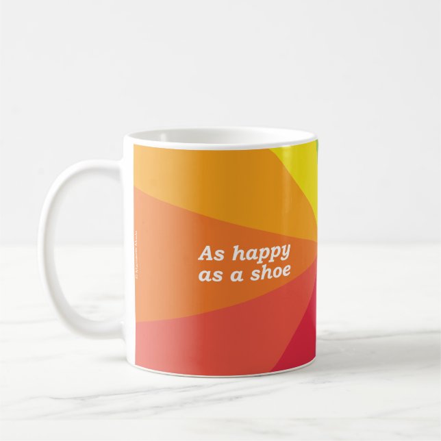 Så glad som en sko | Cho sona ri bròig (Gaeliska) Kaffemugg (Vänster)