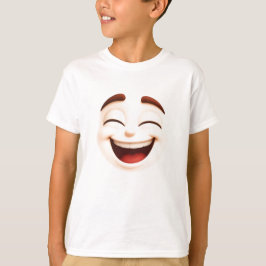 Så glad – stort skrattande emoji-ansikte t shirt