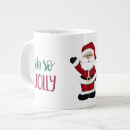 Så glädjerikt Santa-design Jumbo Mugg