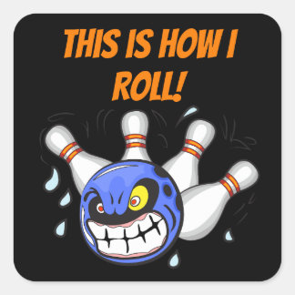 Så gör jag, Ilsken bowling, Svart Fyrkantigt Klistermärke