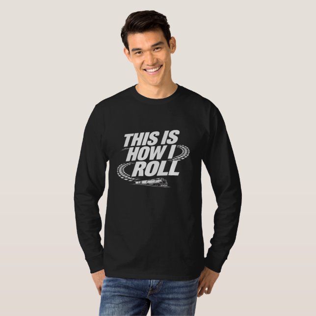 Så gör jag. Rolig lokomotiv t-shirt (Hel framsida)