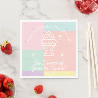 Så gullet av dig till Komen! Retro Ice Cream Pappersservett